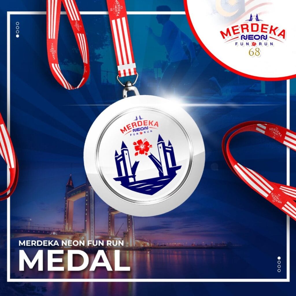 Merdeka Neon Fun Run Medal