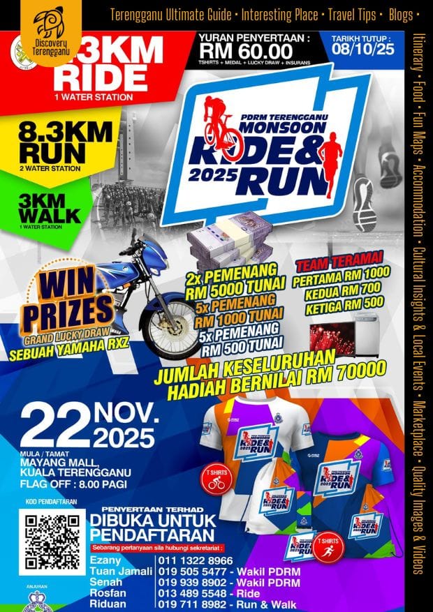 PDRM Terengganu Monsoon Ride & Run 2025