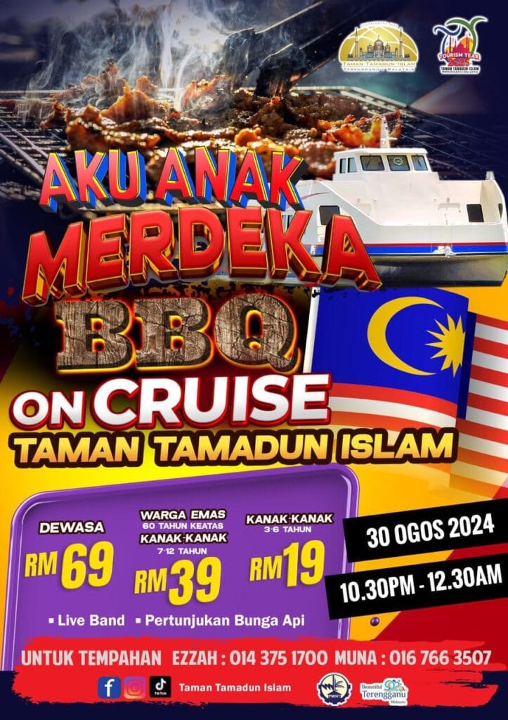 Aku Anak Merdeka BBQ on Cruise Taman Tamadun Islam