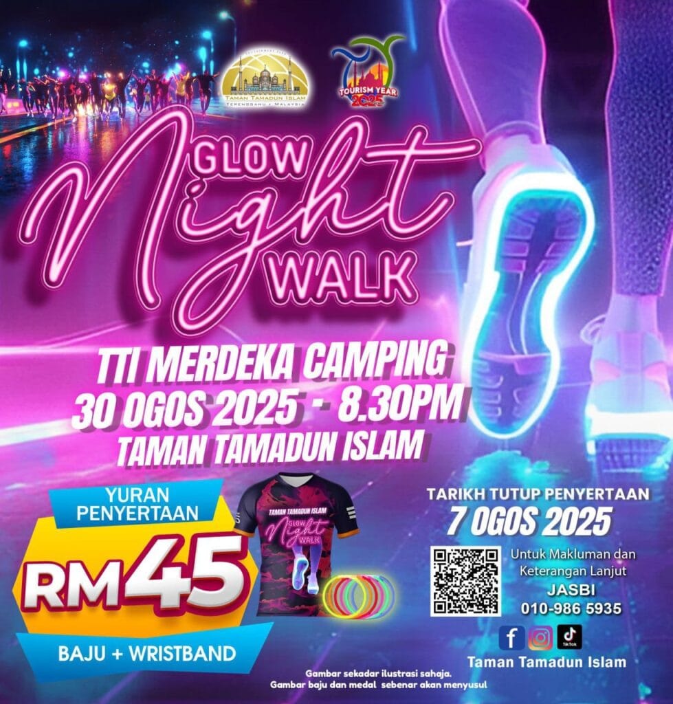 Glow Night Walk TTI Merdeka Camping